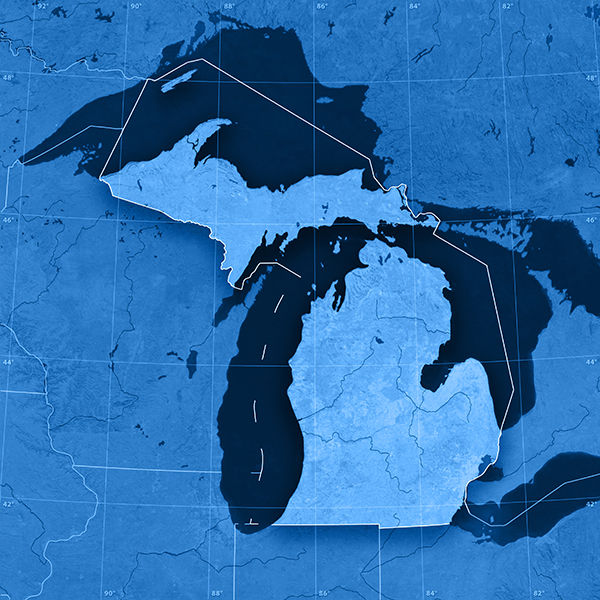 Michigan Topographic Map