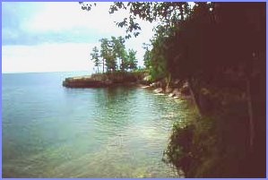 Lake Superior Lake Superior Rocky Shorline with trees
