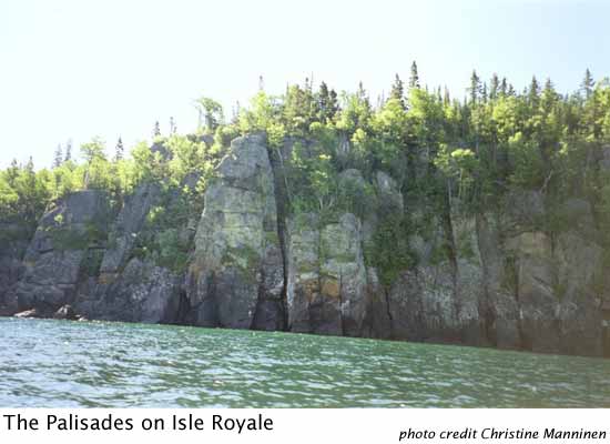 The Palisades on Isle Royal. Photo credit: Christine Manninen